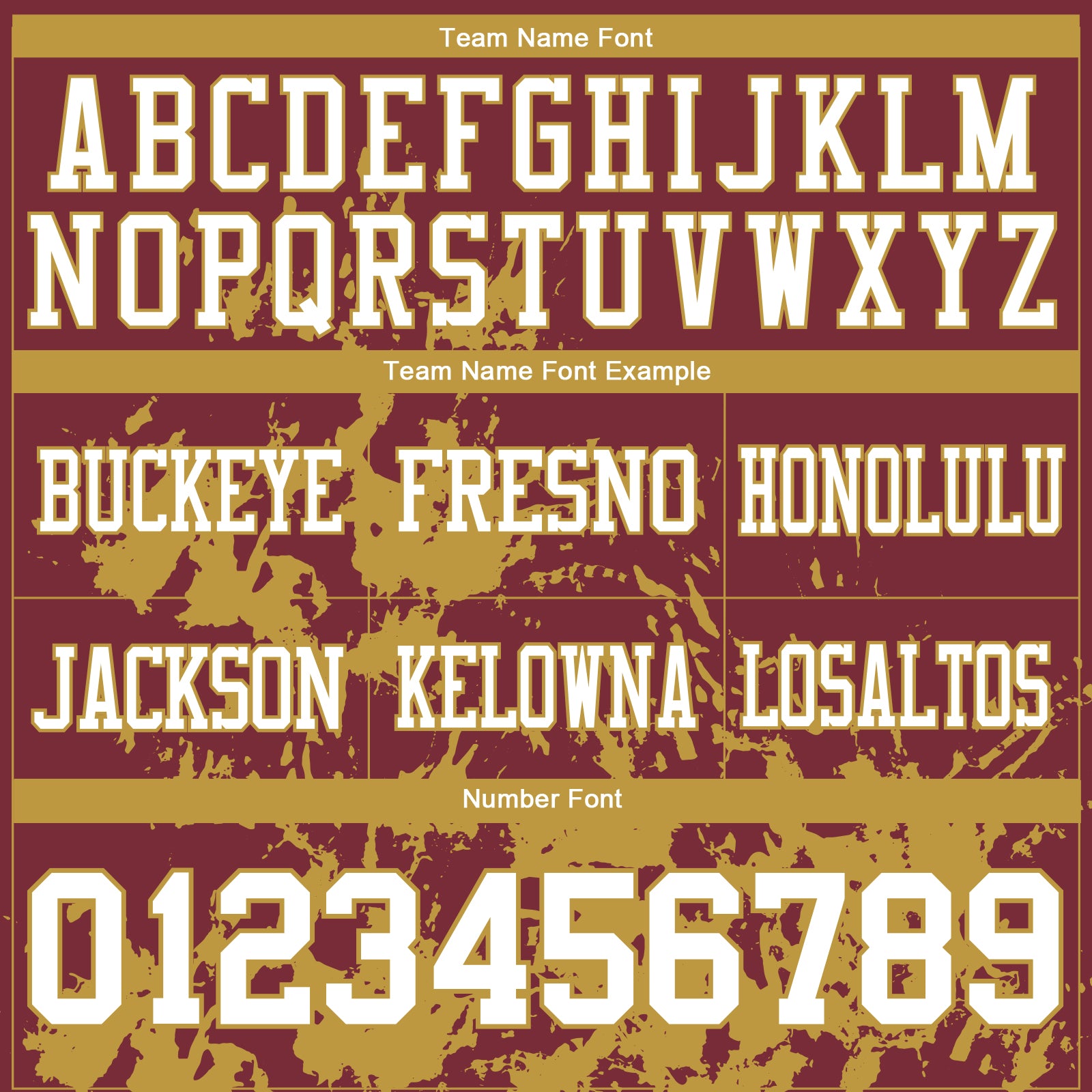 Custom Burgundy White-Old Gold 3D Pattern Splash Authentic Football Jersey - Image 2