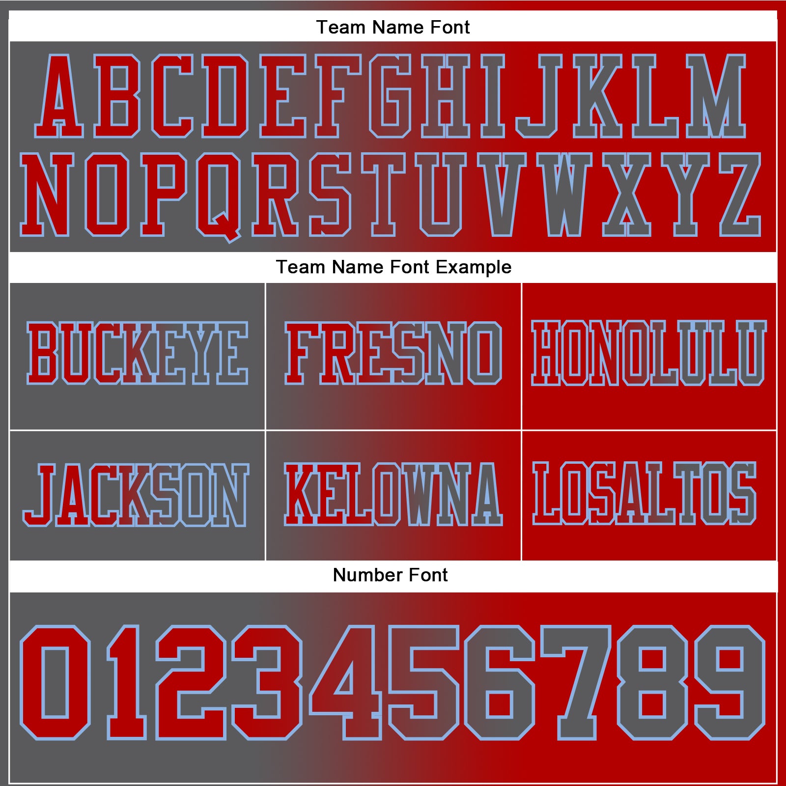 Custom Red Steel Gray-Light Blue Authentic Gradient Fashion Football Jersey - Image 2