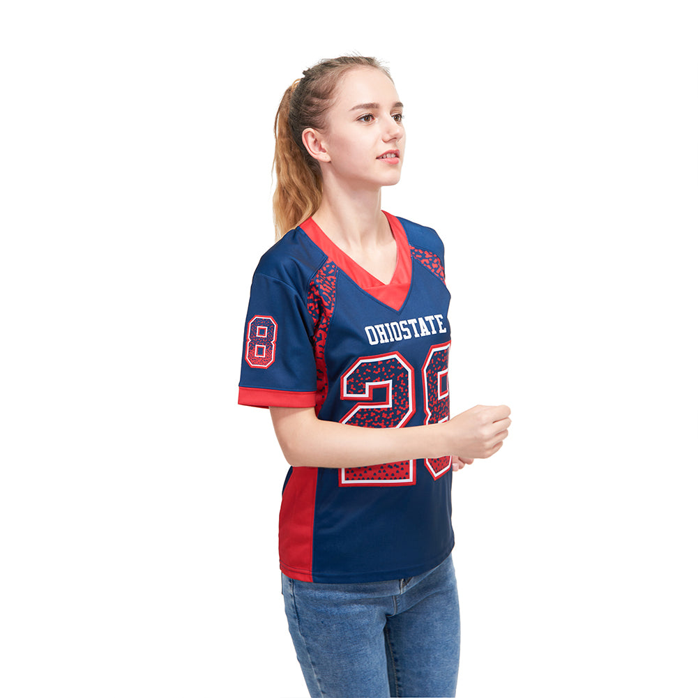 Custom Royal Red-White Drift Fashion Football Jersey