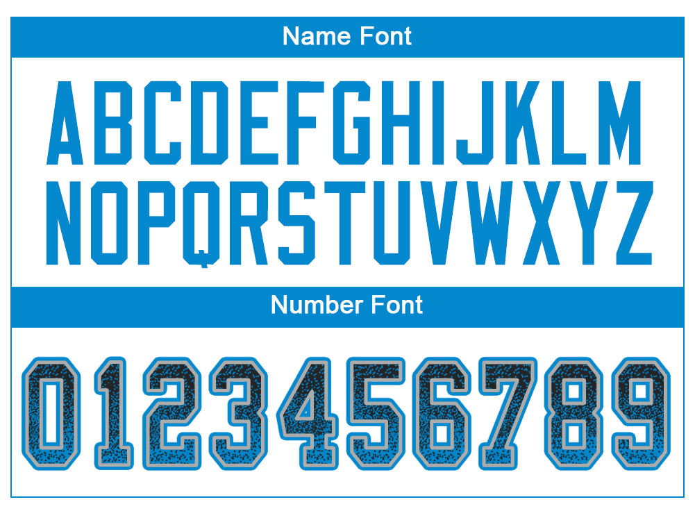 Custom Black Panther Blue-Gray Drift Fashion Football Jersey - Image 3