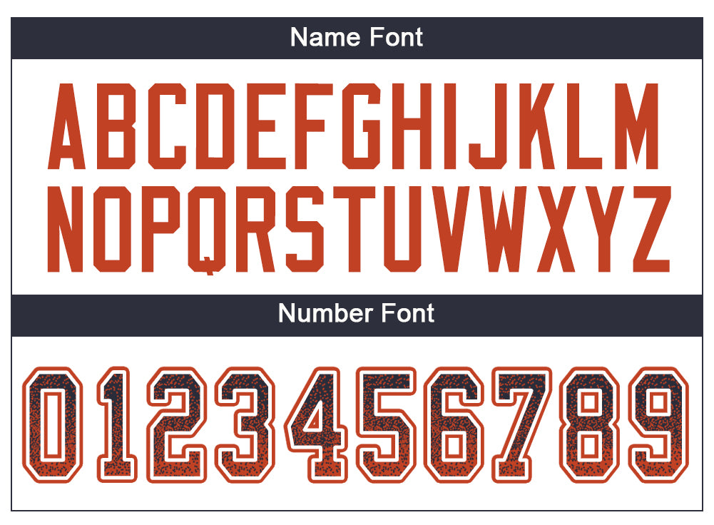 Custom Navy Orange-White Drift Fashion Football Jersey - Image 3