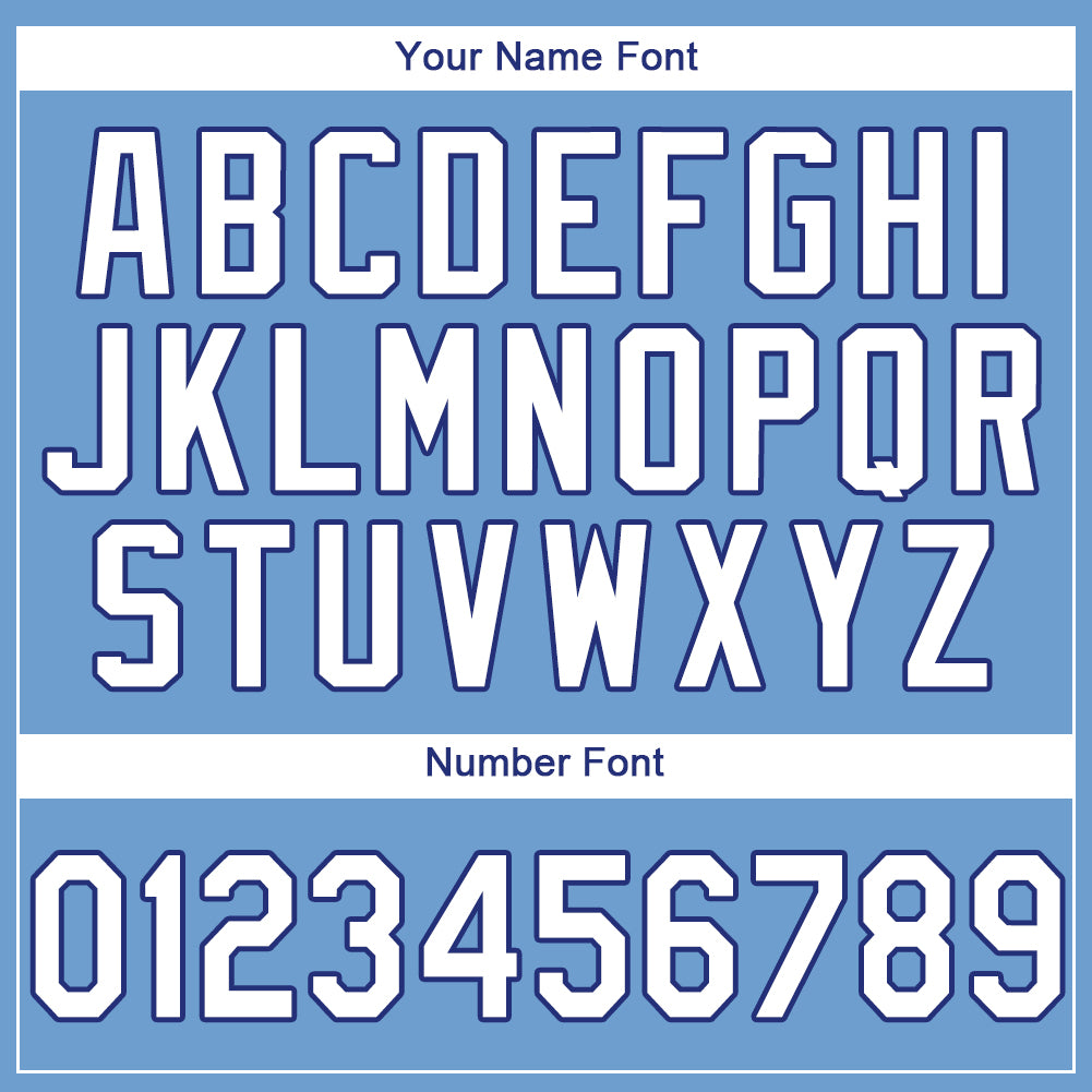 Custom Light Blue White-Royal Baseball Jersey - Image 4